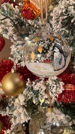 Palline/portacandelle di natale personalizzate