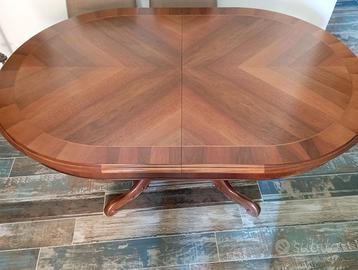 Tavolo classico radica noce