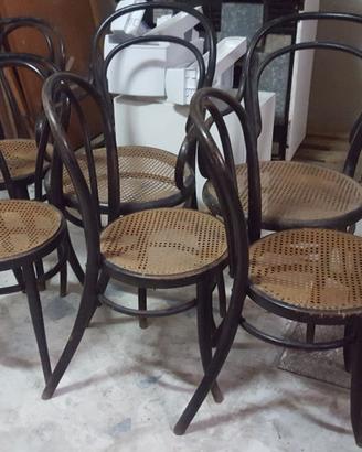 Lotto Thonet Originale – 4 Sedie e 2 Poltroncine