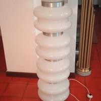 Lampada da terra in vetro Stilux vintage anni 70 