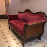 Divano anni 40 e sedie  vintage