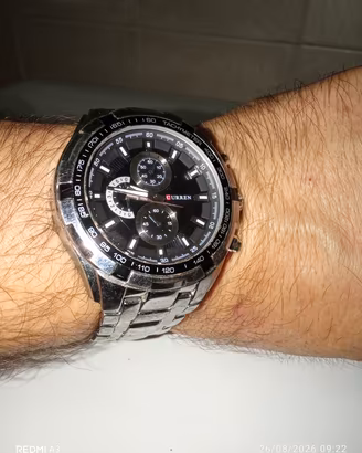orologio subacqueo 30 MT acciaio elegante 