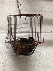 74 - Gabbia portanido vintage