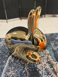 Rabbit chair gold - Qeeboo