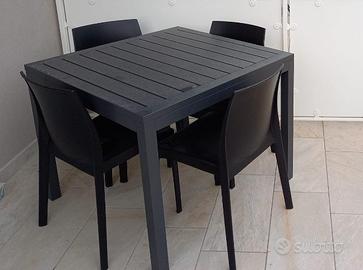 tavolo da esterno alluminio 