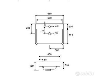 Lavabo Da Appoggio LT 4025 Karag