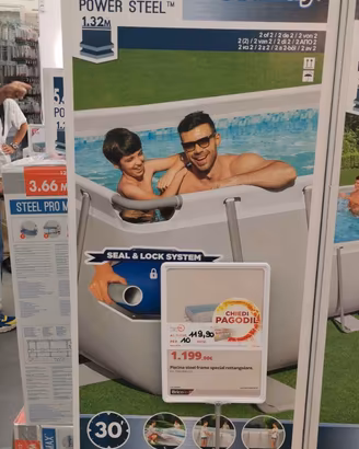 PISCINA fuoriterra BESTWAY 7,36 X 3,66