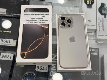 Apple iPhone 16 Pro Max 256GB - RICONDIZIONATO