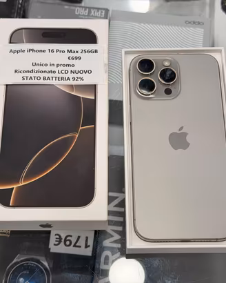 Apple iPhone 16 Pro Max 256GB - RICONDIZIONATO