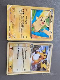 Carte pokemon Pikachu e Raichu