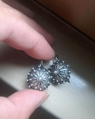 Orecchini originali sardi in argento 925
