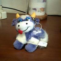 piccolo peluche mucca milka gadget portachiavi