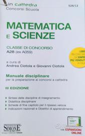 Testo preparazione concorso scuola A28. ED. Simone