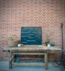 BANCO DA FALEGNAME CASTAGNO MASSICCIO META' 800