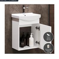 mobiletto con specchio bagno