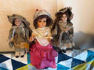 Lotto 3 Bambole da Collezione - Vintage e