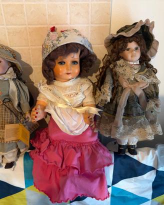 Lotto 3 Bambole da Collezione - Vintage e