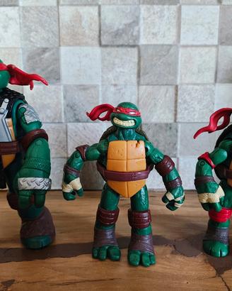 lotto 3 action figure ninja turtles 