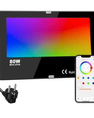 iLC LED Faretto Esterno 80W, equivalente a 800W