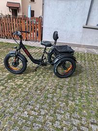 Triciclo Bicicletta Elettrica Z-TECH ZT-80-B "FAT
