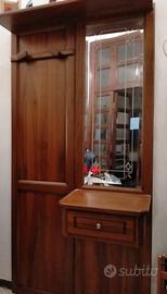 Mobile ingresso attaccapanni in noce