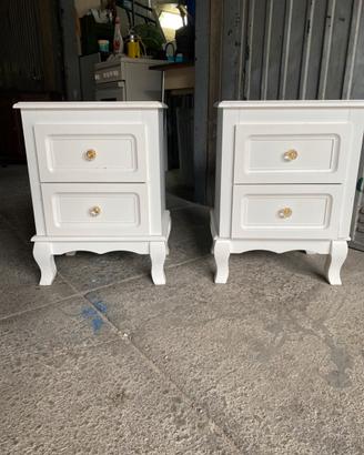 2 coppia comodini eleganti con pomelli eleganti