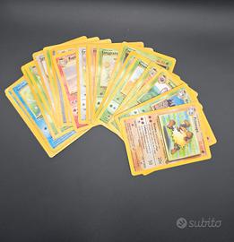 LOTTO CARTE POKEMON ANNI 2000 SET JUNGLE