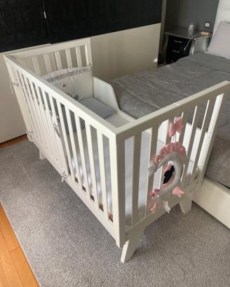 LETTINO STOCCOLMA AZZURRA DESIGN CON MATERASSO