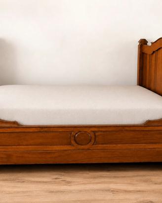 Letto antico in noce massiccio epoca ’800