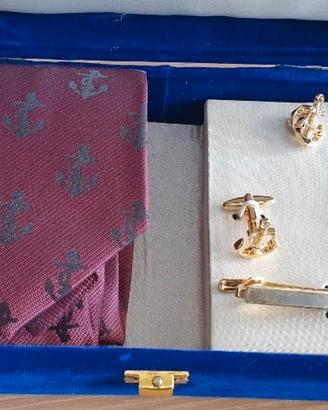 set fermacravatta gemelli pin cravatta