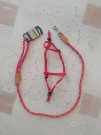 Guinzaglio con pettorina Eurocuoio