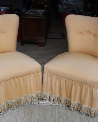 Coppia di poltroncine da camera, vintage, anni '50