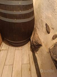 botte legno e macchina singer