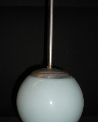 lampada in vetro soffiato azzurro