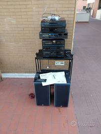 impianto musicale 6 pezzi più 2 casse di lusso 