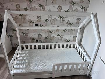 Lettino montessoriano 160x180 con materasso