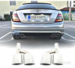 TERMINALI SCARICO MERCEDES CLASSE C W204 07-15 LOO