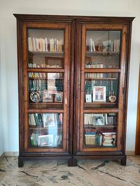 Coppia di Antiche Librerie da Farmacia in Abete