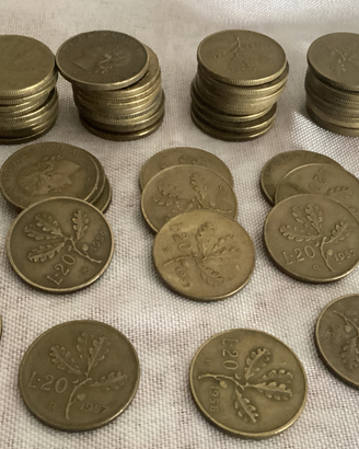 Circa 50 monete da 20 lire