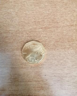 Moneta in argento placcato oro austriaca