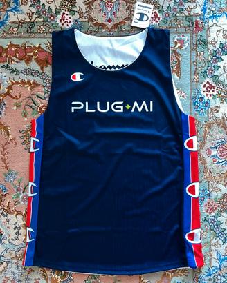 Canotta Basket Reversibile Champion XL Blu/Bianca 