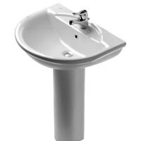  Lavandino a colonna con rubinetto e scarico