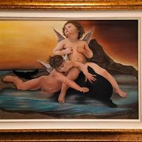 Quadro ad olio e sabbia 