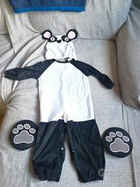 Costume carnevale bambini Panda 18-24 mesi