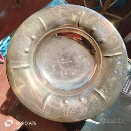 Sottopiatto /Centrotavola in Argento 800 firmato 