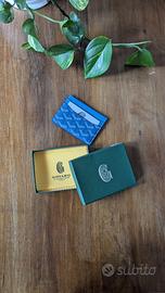portacarte goyard saint sulpice blu nuovo