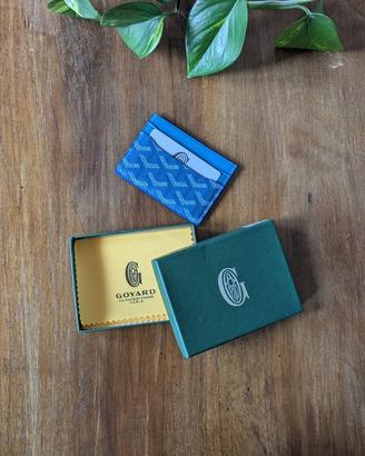 portacarte goyard saint sulpice blu nuovo