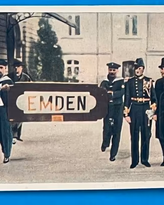 Figurina N 207 TARGA INCROCIATORE EMDEN 1933 BRUCE