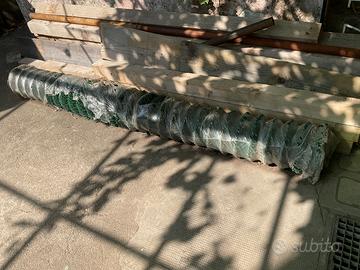 Rete a rombi plastificata