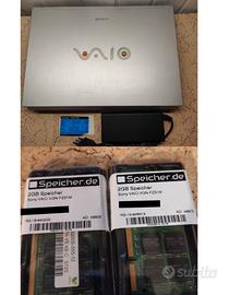 PC portatile Sony Vaio VGN-FZ18M  extra 4 GB RAM